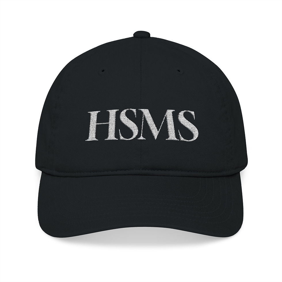 Thumbnail: HSMS—Organic Embroidered Baseball Cap 