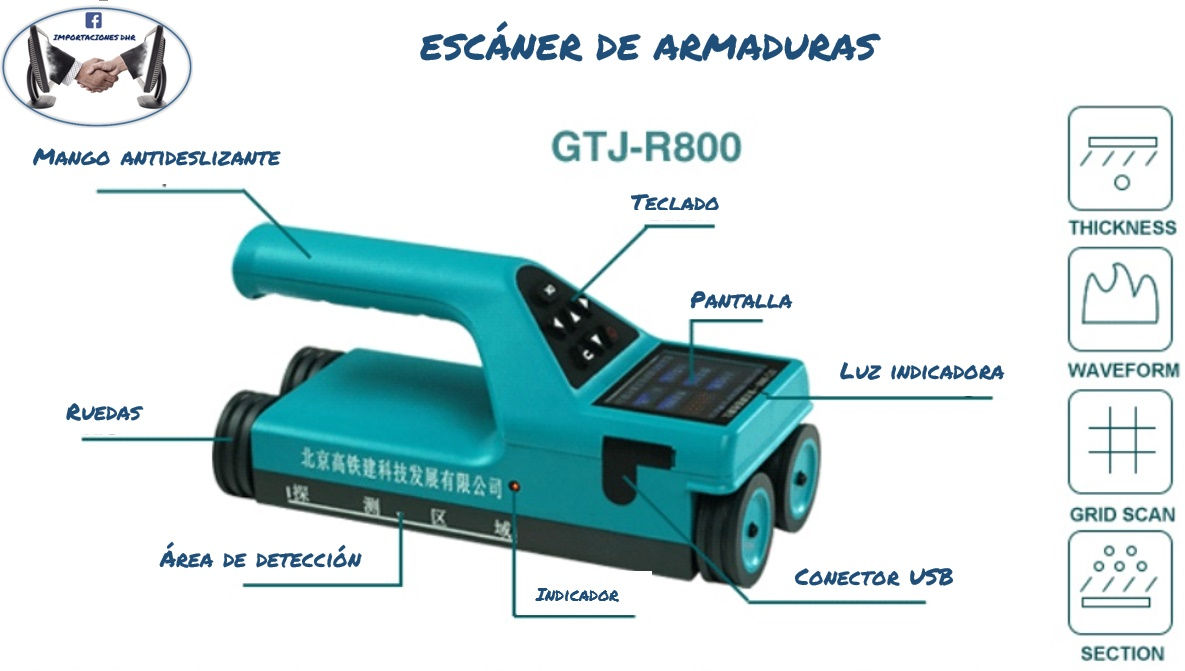 Escaner, Detector de fierro dentro del concreto