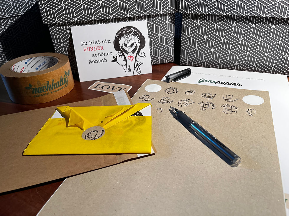 Miniaturbild: Designer-Postkarte "Du bist ein wunderschöner Mensch" sw/r