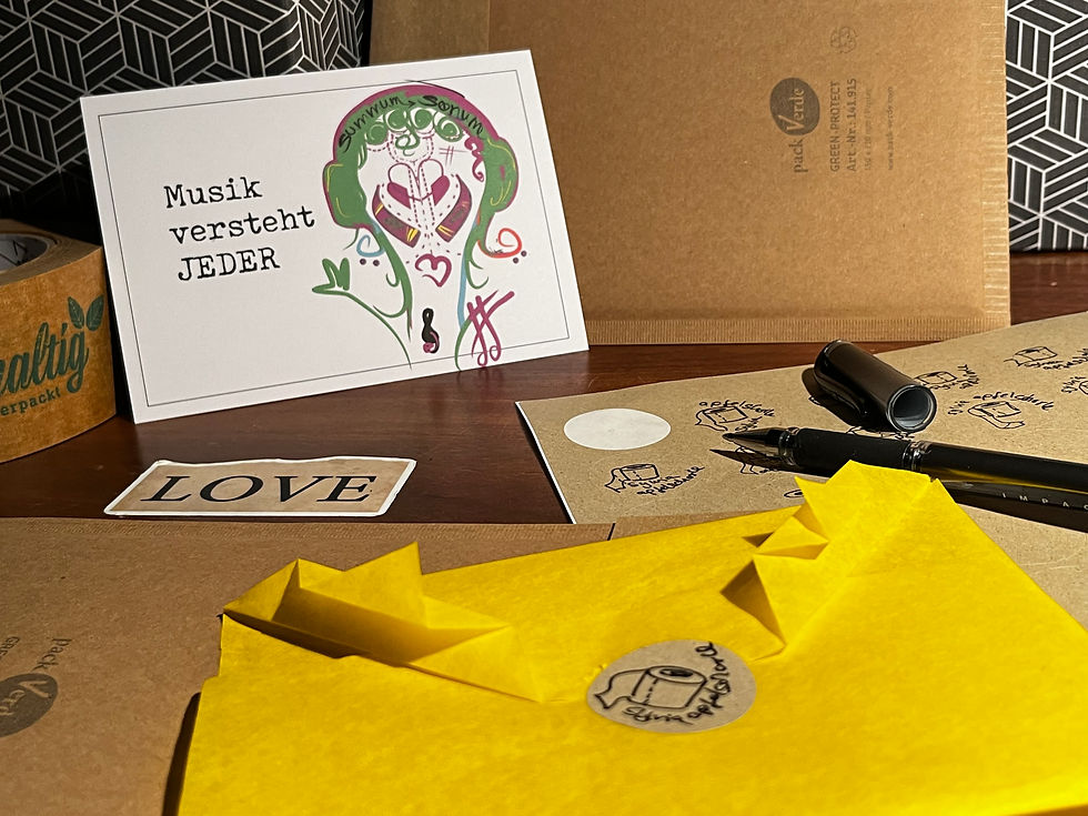 Miniaturbild: Postkarte Musik versteht jeder Produktbild