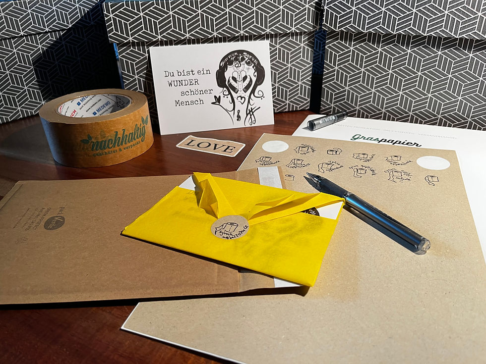Miniaturbild: Designer-Postkarte "Du bist ein wunderschöner Mensch" schwa