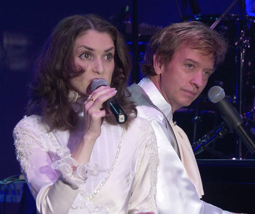 Sally Olson and Ned Mills star as Karen and Richard Carpenter in “Carpenters Legacy,” playing April 24 at the Downey Theatre.