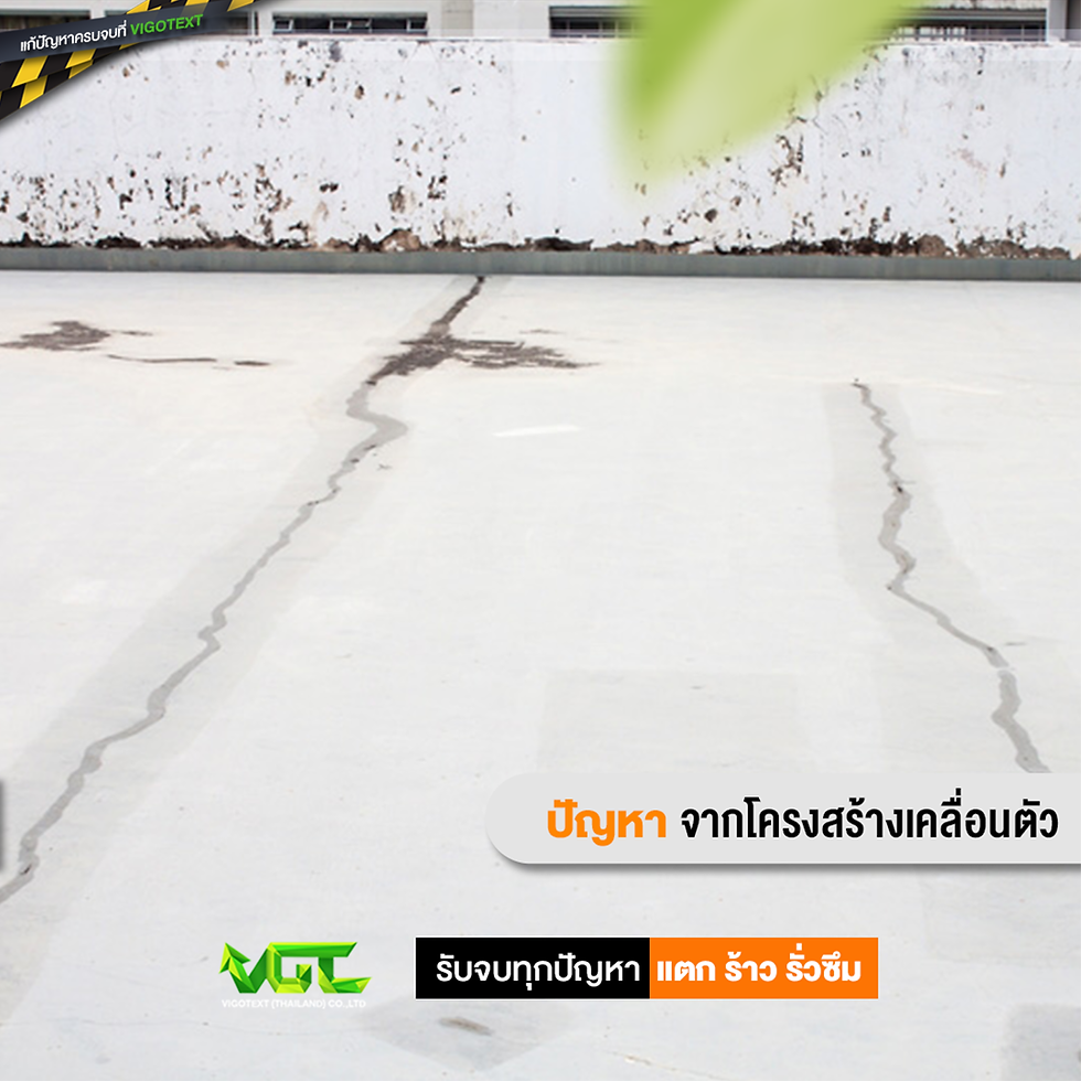 ปัญหาที่เกิดจาก โครงสร้างเคลื่อนตัว