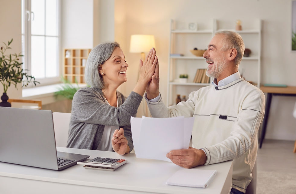 Couple happy to learn they have Living Benefits