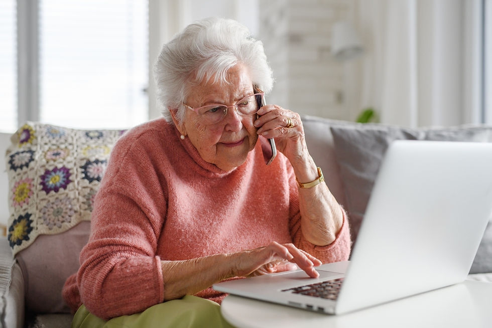 Senior woman struggling to make her monthly income stretch