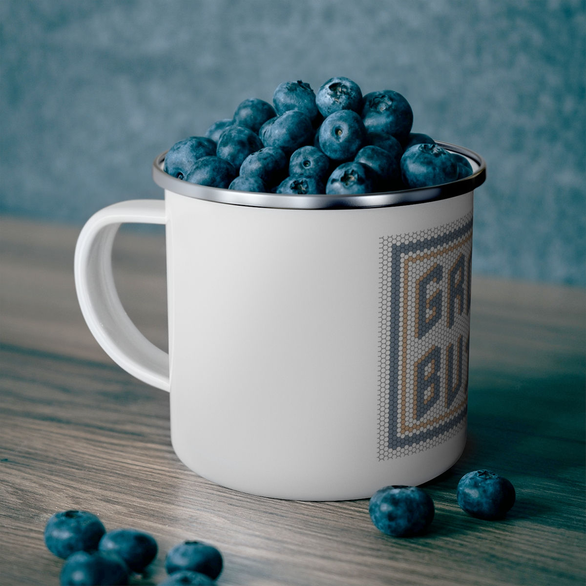 Groovy Builds Mosaic Enamel Camping Mug