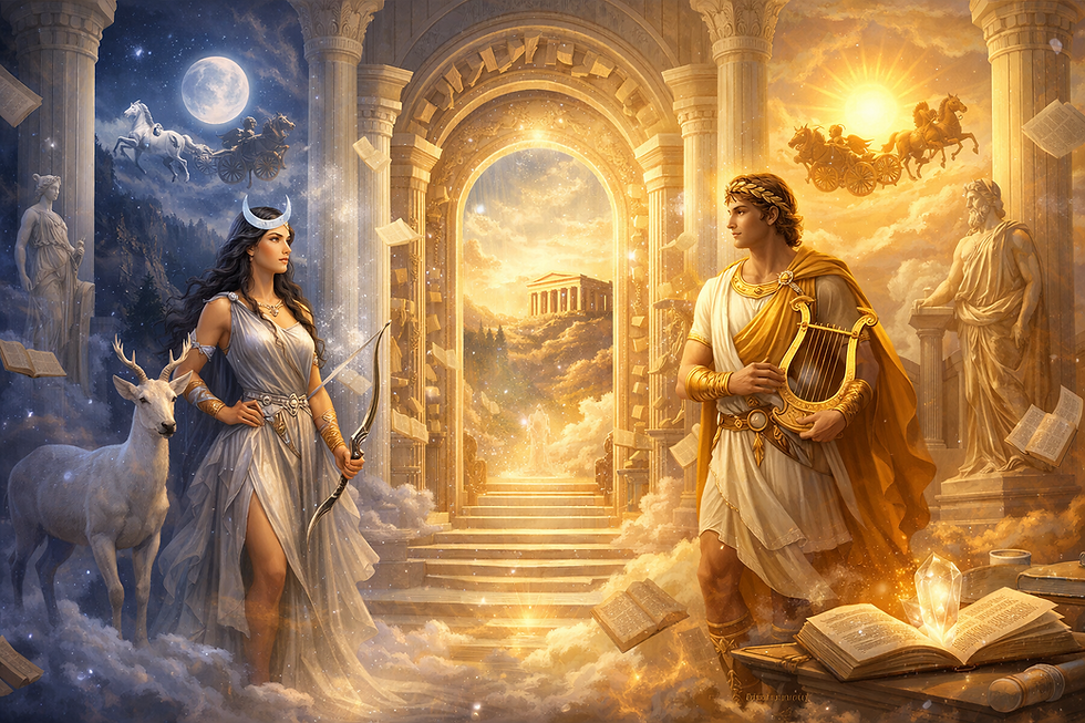 The Story of Artemis & Apollo & The Akashic Records