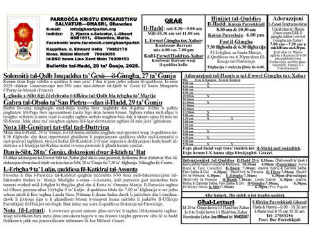 Bulletin - 29th June 2025