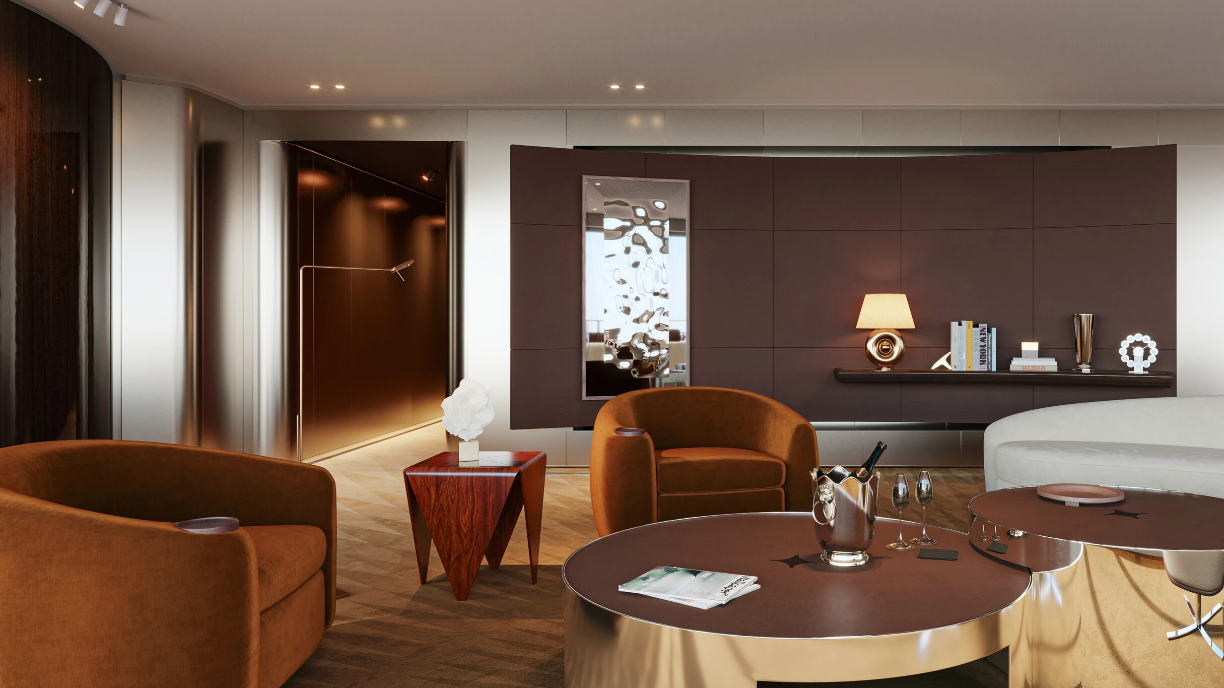 Agatha Christie Penthouse Suite includes two bedrooms.