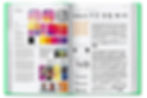 Open spread of TASCHEN’s The Elements of Brand Design, showing a case study on Instagram’s visual identity with logo variations, colour palettes, typography, app graphics and brand system details across two pages.