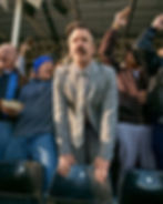Jason Sudeikis stands among football spectators in Burberry’s Autumn 2026 A Good Sport campaign, photographed by Mario Sorrenti.