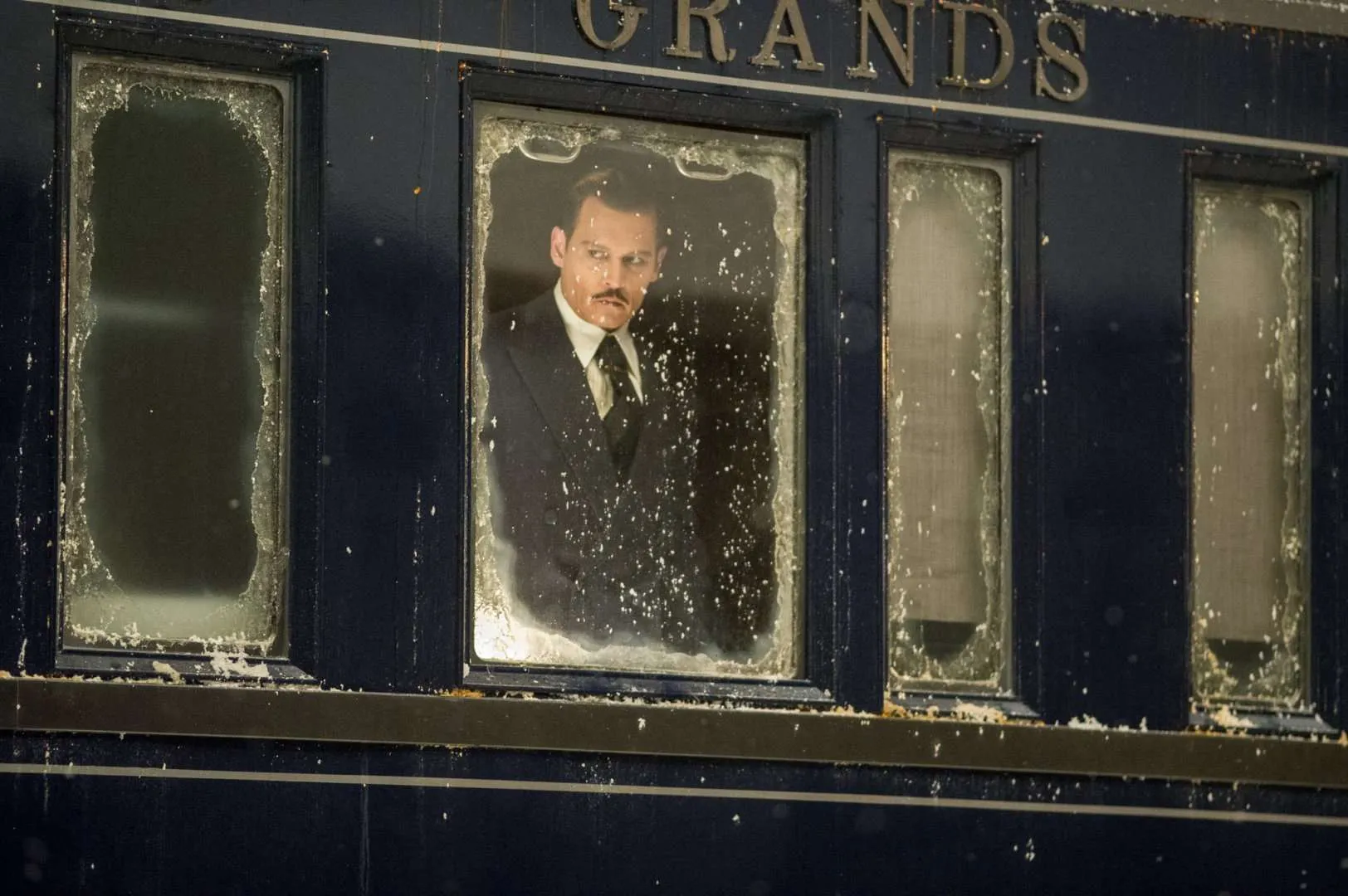 A scene from the 2017 adaptation of Murder on the Orient Express. 