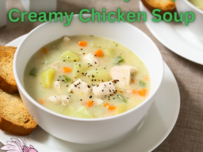 Creamy Lemon Chicken Soup 