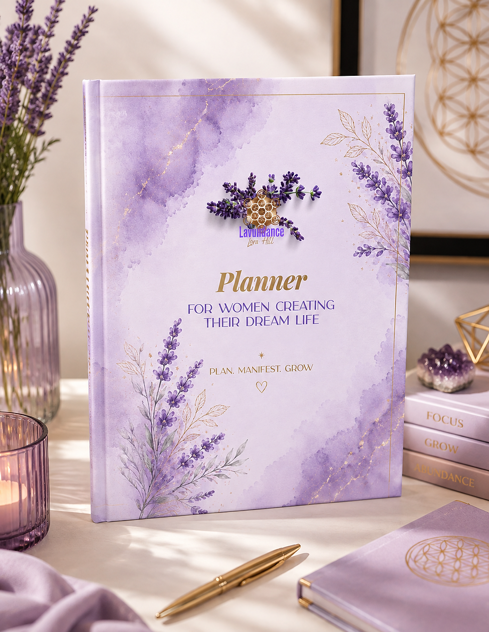 Lavundance Planner with elegant lavender-inspired design