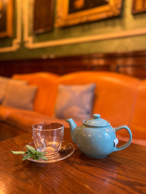 Cup of tea on table at networking meeting for women