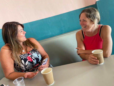 Two female business women at  Bexhill Boss Babes networking