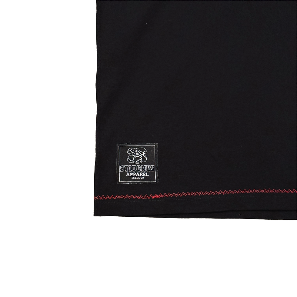 Thumbnail: Black Stitches Blank (Red)