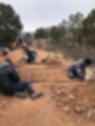CYC Subsurface timbers were installed by a Mile High Youth Corps crew to stabilize erosion