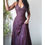 Thumbnail: Brown and Turquoise Layered Beaded Halter Gown 