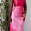Thumbnail: Vintage Y2K Satin Gradient Beaded Formal Dress (S-M) 
