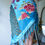 Thumbnail: Rare beaded peacock scarf 