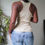 Thumbnail: Vintage Y2K Beaded Light Tan Tank Top (XS) 