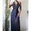 Thumbnail: Vintage Y2K Black Glitter Pleat Halter Gown (S) 