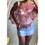 Thumbnail: Vintage Y2K Rare Pink Crochet Knit Sequin Poncho 