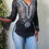 Thumbnail: Vintage Y2K Boho Chiffon Sequin Long Sleeve Top (XS)