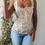 Thumbnail: Vintage Y2K Cream Lace Coquette Fairy Cami (S) 