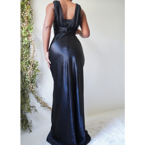 My shawty chicago satin day dress ブラックF My shawty（ﾏｲｼｬｳﾃｨｰ）の「chicago satin day dress（ドレス