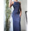 Thumbnail: Vintage Y2K Deep Navy Beaded Formal Dress (S)