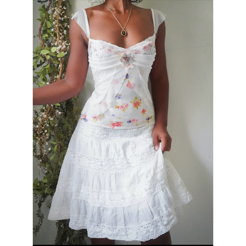 Handmade Coquette Fairy Top (XS-S)