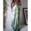 Thumbnail: Vintage Y2K Sage Green Satin Halter Gown (S) 