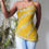 Thumbnail: Vintage Y2K Silk Fully Beaded Asymmetric Top (XS)