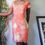 Thumbnail: Vintage Y2K Coral Orange Burnout Dress (M)