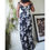 Thumbnail: Vintage Y2K Monochrome Floral Beaded Gown (M)