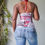 Thumbnail: Vintage Y2K Halter Cowl Neck Top (M-L)