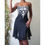 Thumbnail: Vintage Y2K Monochrome Beaded Fairy Dress (M) 