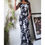 Thumbnail: Vintage Y2K Monochrome Floral Beaded Gown (M)
