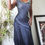 Thumbnail: Vintage Y2K Black and Gray Gradient Silk Beaded Fairy Dress (S-M)