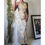 Thumbnail: Vintage Y2K Romantic Yellow Floral Maxi Slip Dress (S)