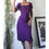 Thumbnail: Vintage Y2K Purple Midi Dress (L)
