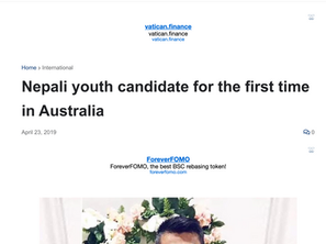 Kirtikhabar: Nepali Youth Candidate For First Time