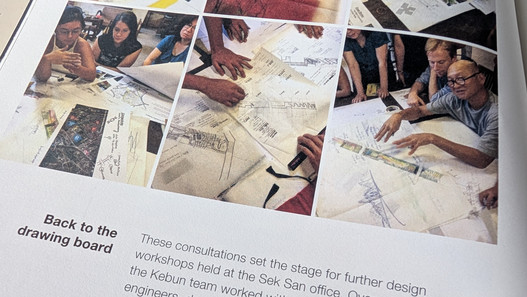 Vivian Chew and Gregers Reimann, both from IEN, at KKB design workshop