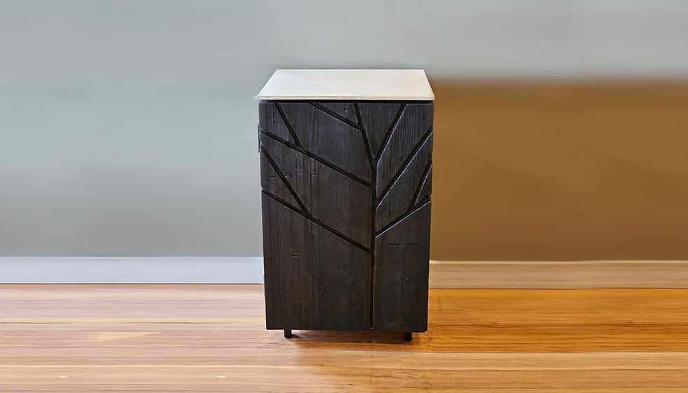 charred tree cabinet