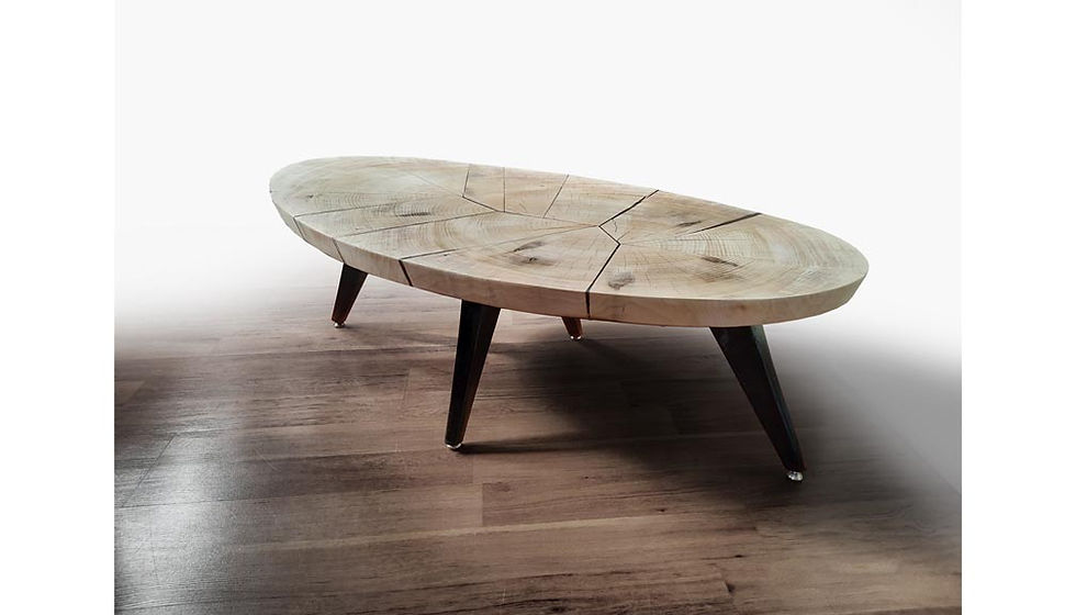 fractured end grain table