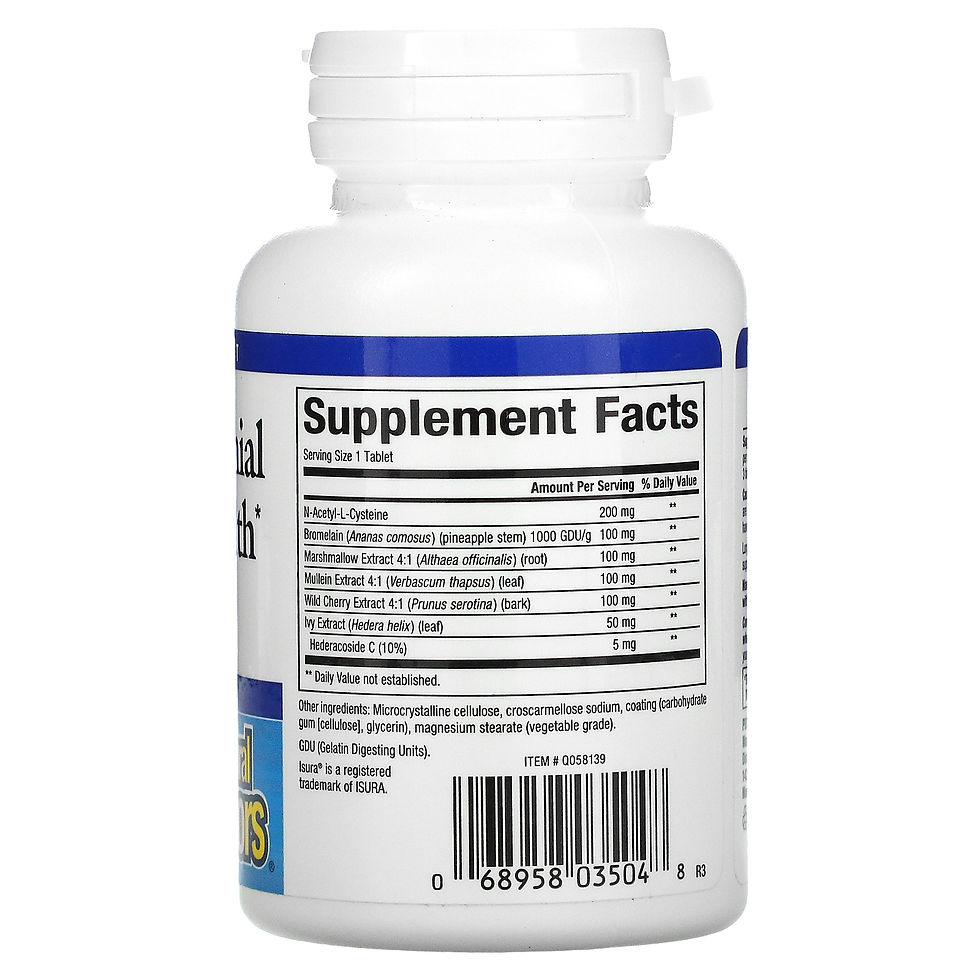 Thumbnail: Natural Factors, Lung, Bronchial & Sinus Health, 45 Tablets