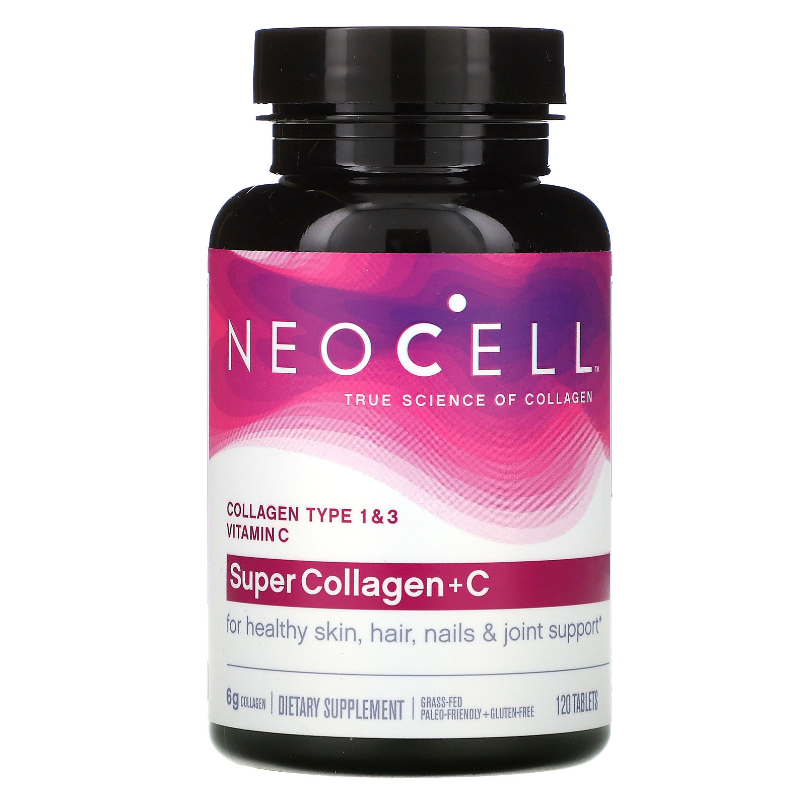 Neocell, Super Collagen + C, 120 Tablets