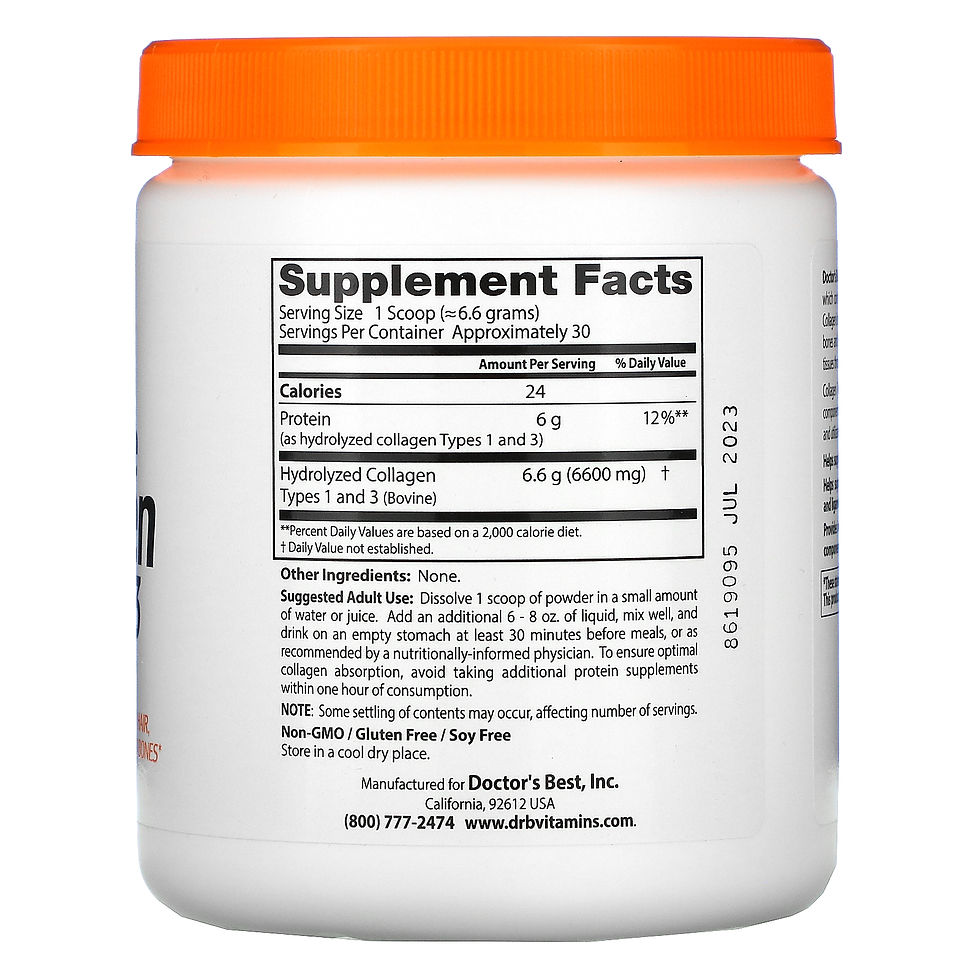 Thumbnail: Doctor's Best, Pure Collagen Types 1 and 3 Powder, 7.1 oz (200 g)